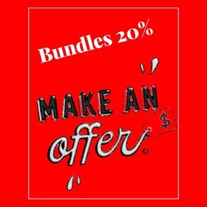 Bundles 20% on 2 - Also can make offers